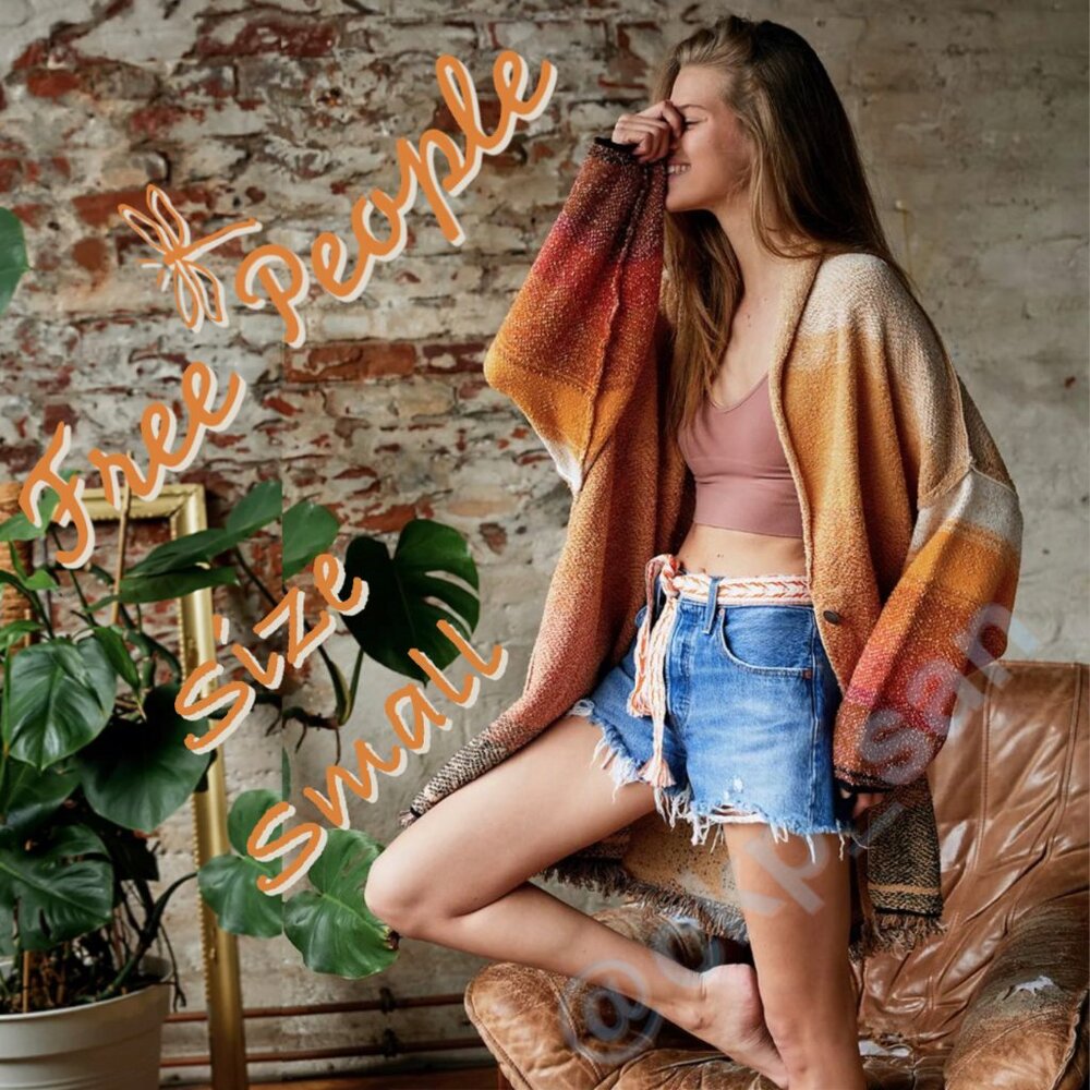 Free People Sunset Park Cardi Size S